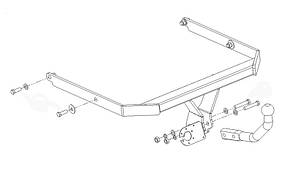 Фаркоп  Mazda 3 (седан/хэтчбек 2003-2009) (Фаркоп Мазда 3) Автопристрій