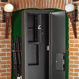 Сейф для зброї 100х28х20 см. на 2 рушниці до 98 см., чорний, фото 2