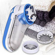 Машинка на батарейках 3 Вт для видалення катишок з одягу Waken WK-101 Синій в упаковці 2 шт, фото 5