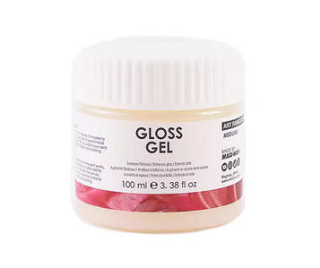 Художній акриловий гель для змішування з фарбами надає глянцевий блиск і глибину кольору 100 мл