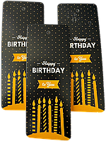 Теги для подарунків "Happy Birthday to you!" свічки, 10 шт