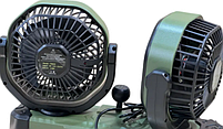 Подвійний автомобільний вентилятор 24V з двома головками 14 см, 2 швидкості, фото 4