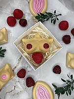 Пикантное мыло ручной работы в форми груди