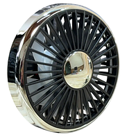 Двойной автомобильный вентилятор на подголовник USB 5V, 3 скорости, LED-подсветка, гибкие шланги, фото 4