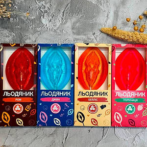 Льодяник на паличці у формі вагіни VidDushi SHE зі смаком Полуниця (без цукру), 17 гр