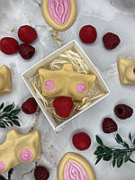 Пикантное мыло ручной работы в форми груди