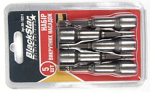 90-10211 Головка 6-гранна з магн. d8x65mm, S2-сталь, 5шт, "BlackStar"