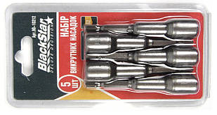 90-10212 Головка 6-гранна з магн. d10x65mm, S2-сталь, 5шт, "BlackStar"