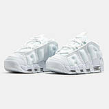 Кросівки жіночі Найк Nike Air More Uptempo Low Triple White FZ3055-100, фото 2