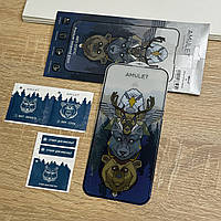 Захисне скло на iPhone 16 Plus, прозоре з рамкою AMULET 2.5D