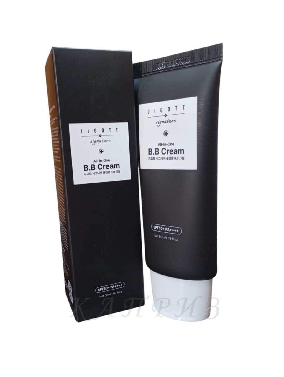 Сонцезахисний BB-крем для обличчя Jigott Signature All-In-One B.B Cream SPF 50+ PA++++ 50 мл, фото 1