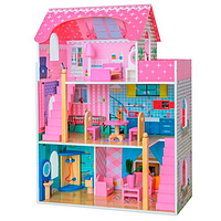 Ляльковий будиночок триповерховий дерев'яний CHP-WW1 61 × 28,5 × 81 см