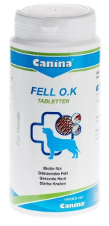 Canina Fell O.K.  добавка з біотином для собак (125таблеток )