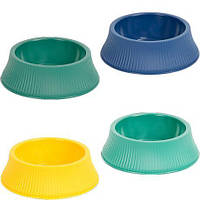 Від 4 шт. Миска пластикова для домашніх тваринок 14*5.5см. 143/716  купити дешево оптом в інтернет-магазині