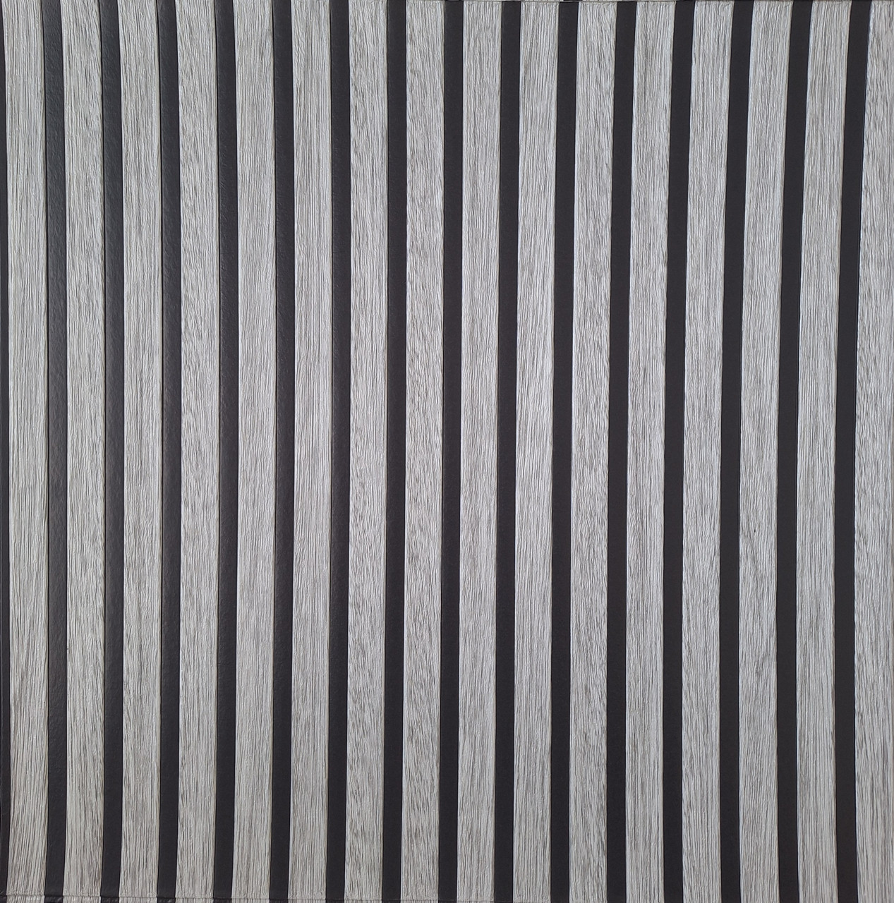 3Д панель для стін імітація рейки сіро чорна 68*68 см 4 мм, фото 1