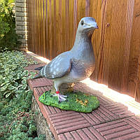 Садова фігура Голуб, сірий колір (22×15×25 см), фігурка для саду, садові фігури з полістоуну
