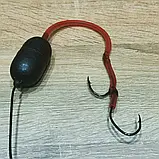 🇺🇦 Готовий повідець на лідкорі «Catfish-2» для лову сома (Tube red) 🇺🇦, фото 4