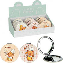 Дзеркало косметичне кишенькове ZT185-2464C кругле D7см MZOPT