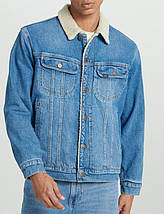 Джинсова куртка Lee Sherpa Lined Denim Jacket Stonewash синій 2XL, фото 3