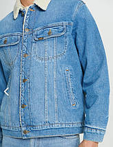 Джинсова куртка Lee Sherpa Lined Denim Jacket Stonewash синій 2XL, фото 4
