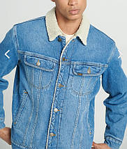 Джинсова куртка Lee Sherpa Lined Denim Jacket Stonewash синій 2XL, фото 5