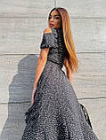 Стильна сукня з супер софту в горох з поясом, універсал 42–48, фото 5
