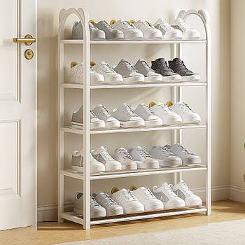 Полиця для взуття, 5 ярусів, 70х42х18, 5см / Стелаж для взуття / Взуттєва полиця / Полиця для взуття