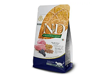 Низькозерновий сухий корм Farmina N&D, для дорослих кішок, ягня з чорницею, 300 г