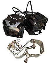 Фара LED GFD18 прямокутна с козирком 110*75*80 білий с жовтим DC9-20V 23,5W10000Lm IP68 GFD18