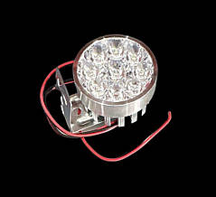 Фара LED L9-13,5W кругла D-54 мм FLOOD 9-85V DC 1,5W 9щт. 6000К IP67 1400 LM