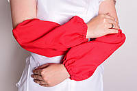 Нарукавники габардинові для захисту одягу червоні