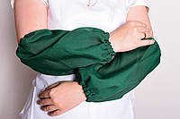 Нарукавники габардинові для захисту одягу зелені