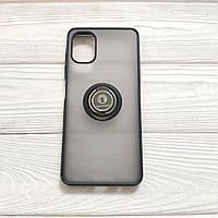 Чохол Armor Ring для Samsung Galaxy A06 / A065 протиударний з кільцем Чорний