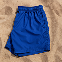 Модні шорти для плавання з гарною посадкоюпляжні, літні комфортні плавки легкі спортивні блакитні