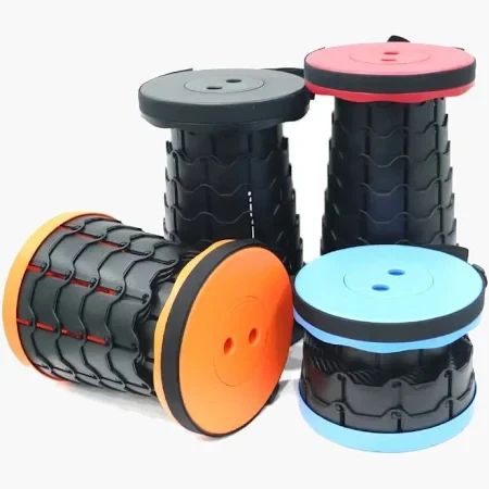 Складаний туристичний стілець Telescopic stool 47х25 см колір-сюрприз, фото 1