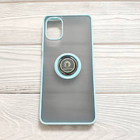 Чохол Armor Ring для Samsung Galaxy A06/A065 протиударний з кільцем Світло-блакитний