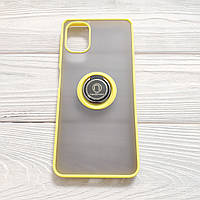 Чохол Armor Ring для Samsung Galaxy A06/A065 протиударний з кільцем Жовтий