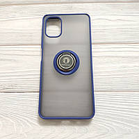 Чохол Armor Ring для Samsung Galaxy A06 / A065 протиударний з кільцем Темно-синій