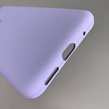 Чохол для Motorola Moto E30 силіконовий кейс чохол з мікрофіброю на телефон моторола мото е30 бузковий r4e, фото 4