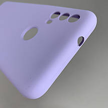 Чохол для Motorola Moto E30 силіконовий кейс чохол з мікрофіброю на телефон моторола мото е30 бузковий r4e, фото 5