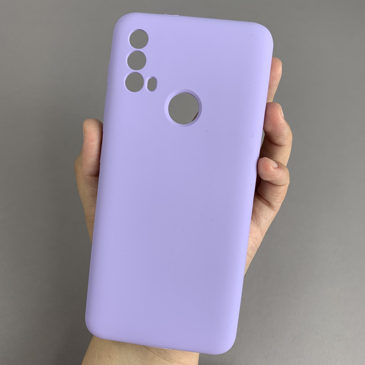 Чохол для Motorola Moto E30 силіконовий кейс чохол з мікрофіброю на телефон моторола мото е30 бузковий r4e