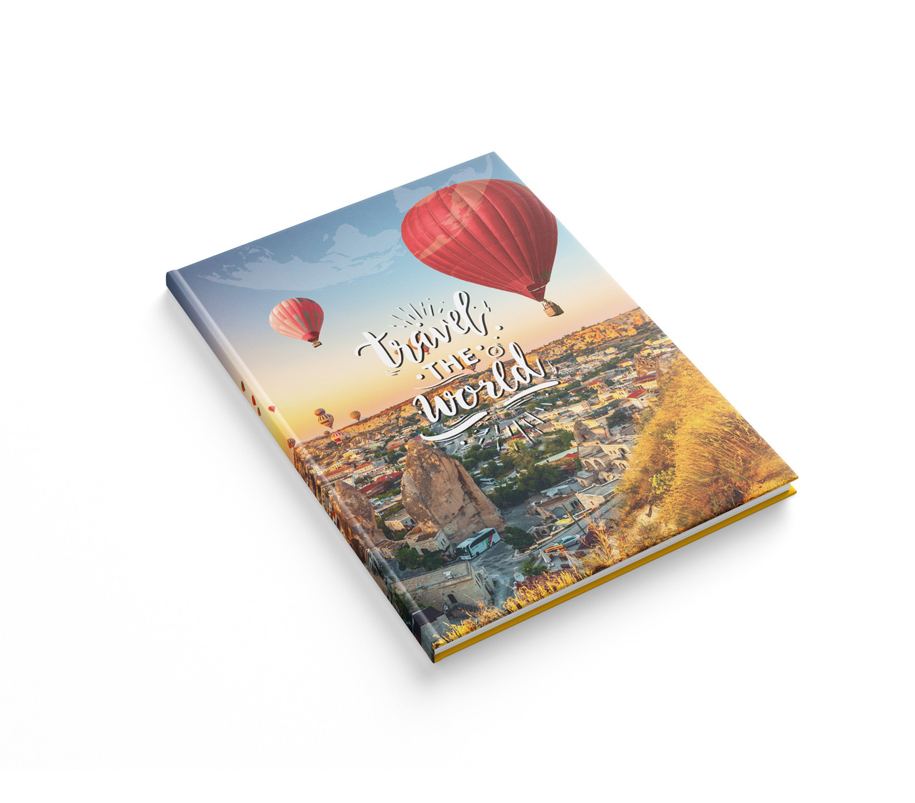 Книга обліку А4 96 арк 1B2369 Подорожуй світом клітинка, офс, ламінована тверда обкладинк АРКУШ (10), фото 1
