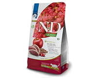 Сухий беззерновий корм Farmina N&D Quinoa Hairball ADULT для кішок яблуком і журавлина 300 г