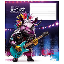 Зошит 18 арк. клітинка "Школярик" / Cool adventures, фото 2