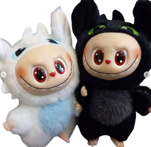 Детская мягкая аниме игрушка брелок Лабубу дракон Labubu The Monsters, фото 1