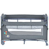 Манеж з подвійним дном El Camino 1098 UNITY+, Grey, фото 10