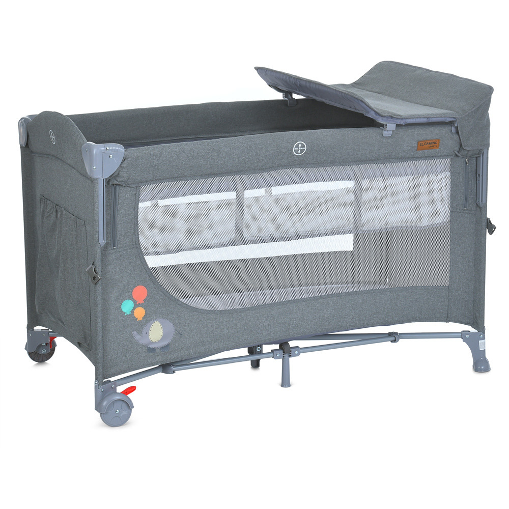 Манеж з подвійним дном El Camino 1098 UNITY+, Grey, фото 1