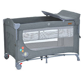 Манеж з подвійним дном El Camino 1098 UNITY+, Grey