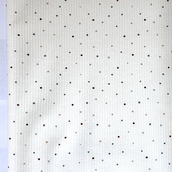 Інтерлок трикотжний преміум класу реактив з принтом горошки