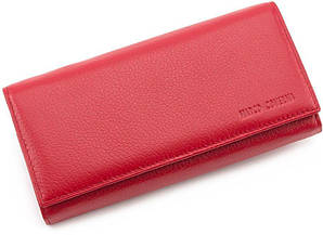 Червоний гаманець із фіксацією на магніти Marco Coverna (16269)